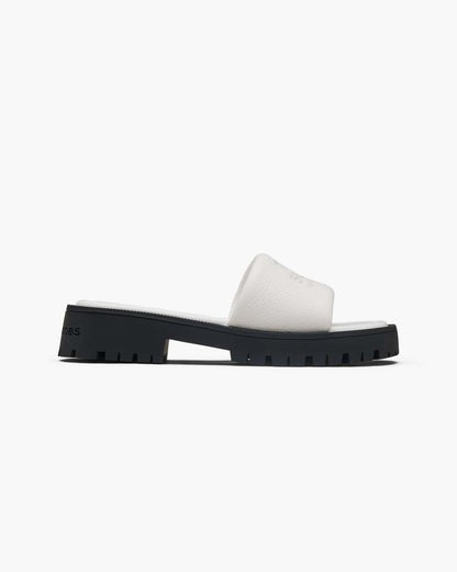 The Lug Sole Slide Bright White Marc Jacobs