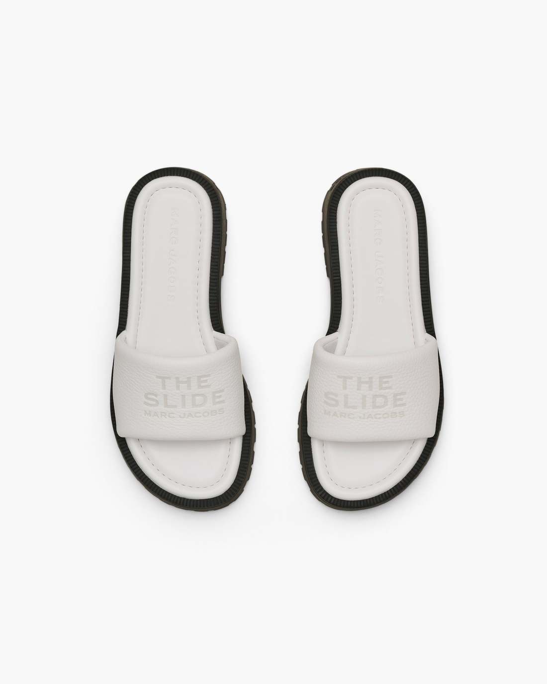 The Lug Sole Slide Bright White Marc Jacobs