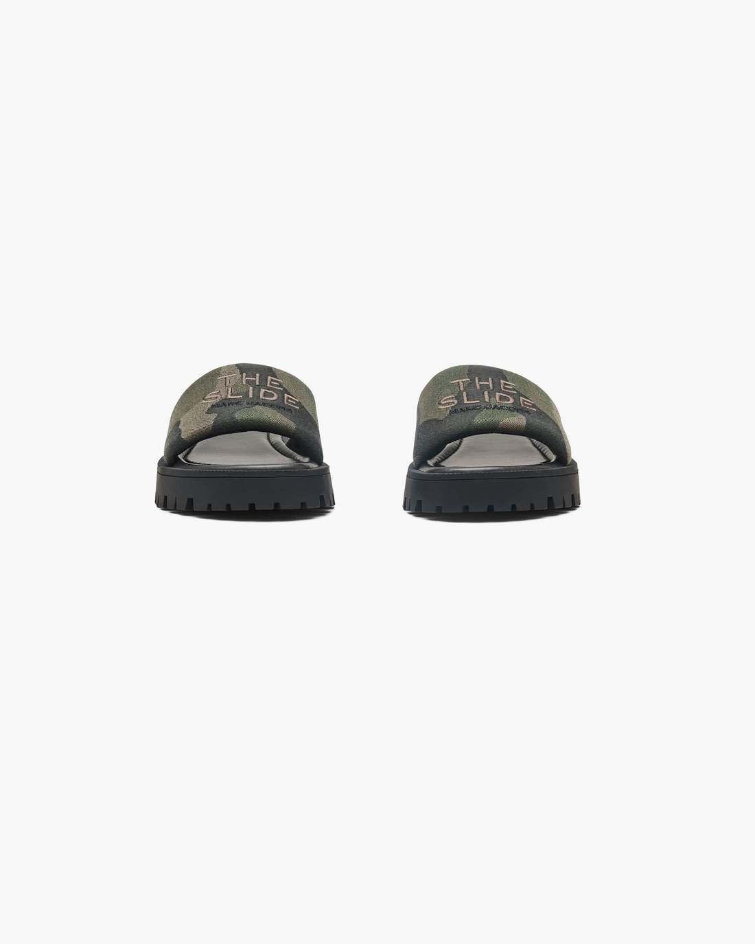 The Camo Jacquard Lug Sole Slide Camo Multi Marc Jacobs