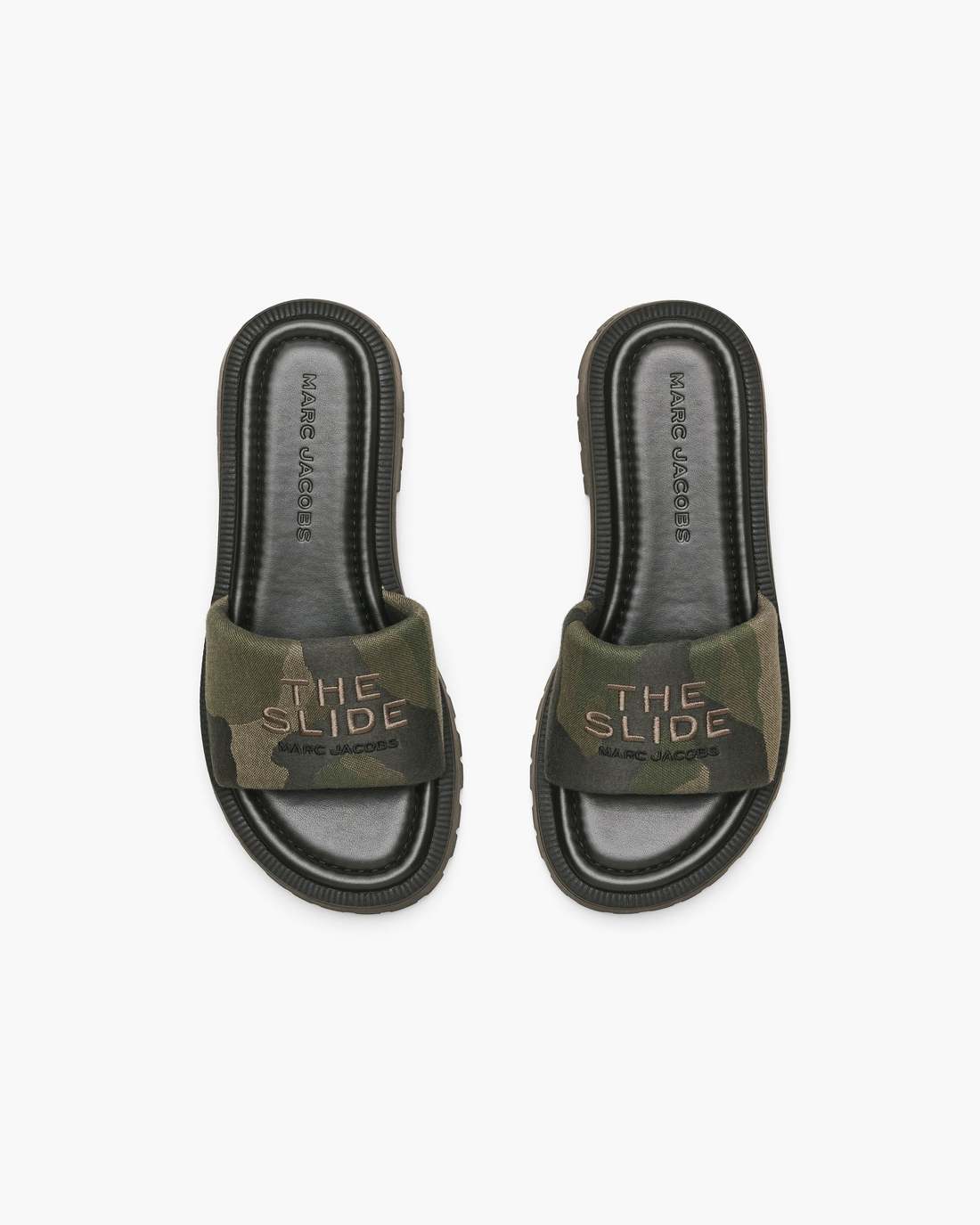 The Camo Jacquard Lug Sole Slide Camo Multi Marc Jacobs