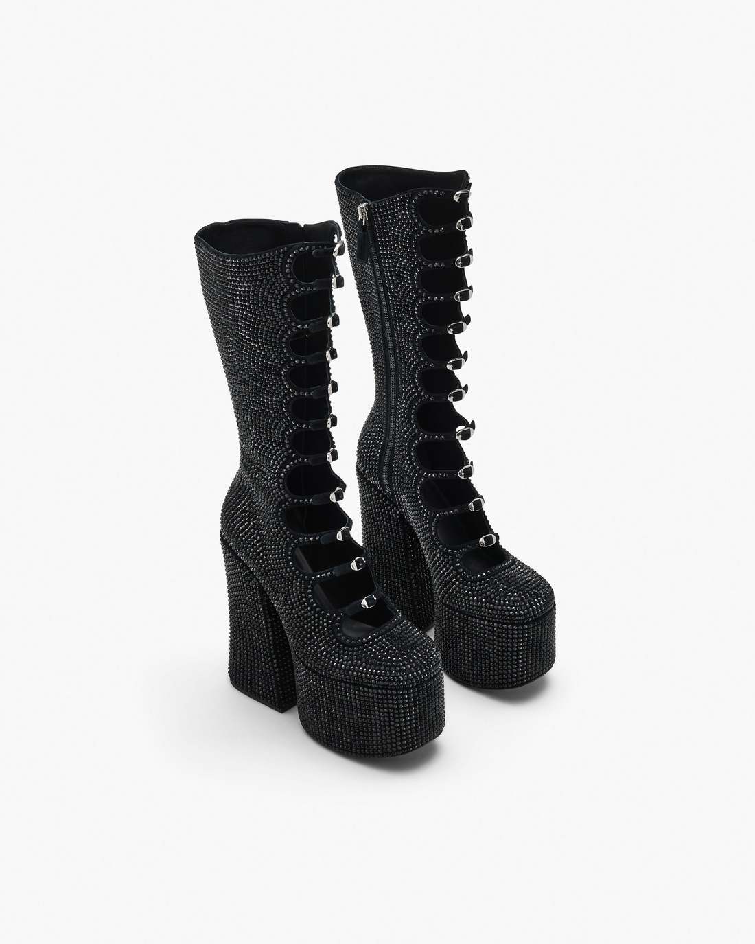 The Rhinestone Kiki Knee-High Boot Black/Black Marc Jacobs