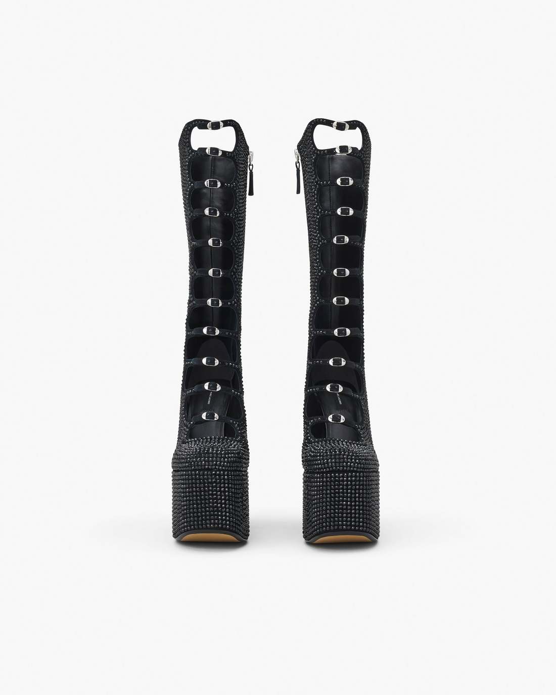 The Rhinestone Kiki Knee-High Boot Black/Black Marc Jacobs