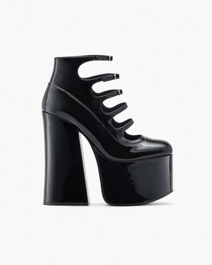 The Patent Leather Kiki Ankle Boot Black Marc Jacobs