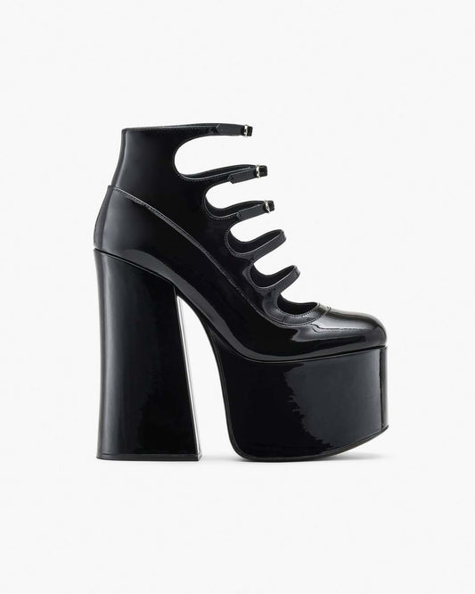 The Patent Leather Kiki Ankle Boot Black Marc Jacobs