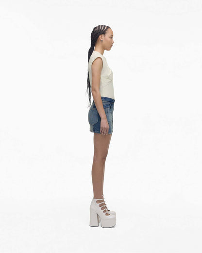 The Patent Leather Kiki Ankle Boot White Marc Jacobs
