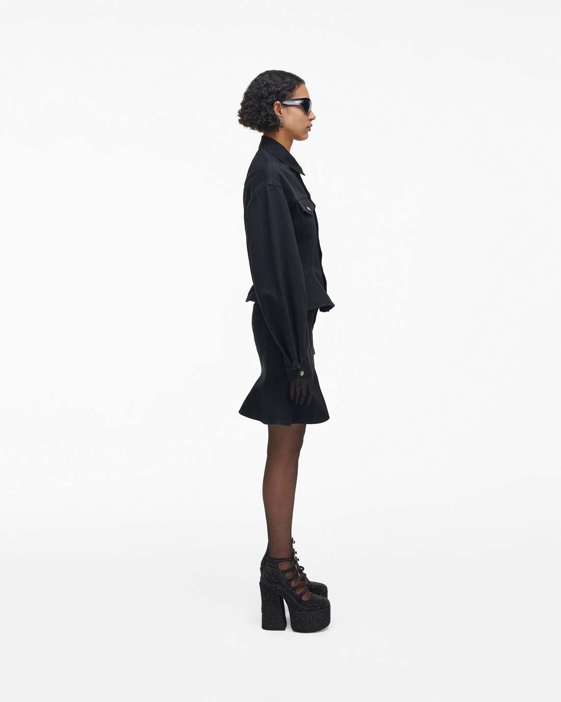 The Rhinestone Kiki Ankle Boot Black/Black Marc Jacobs