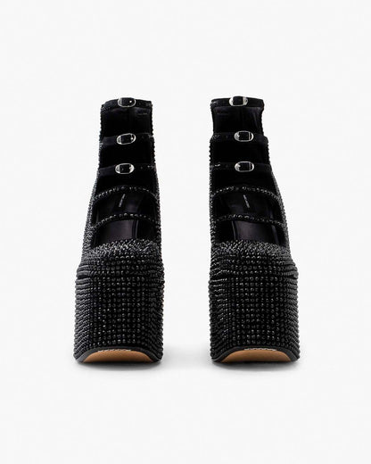 The Rhinestone Kiki Ankle Boot Black/Black Marc Jacobs