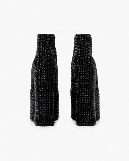 The Rhinestone Kiki Ankle Boot Black/Black Marc Jacobs