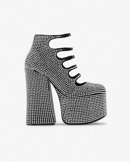 The Rhinestone Kiki Ankle Boot Black/Crystal Marc Jacobs