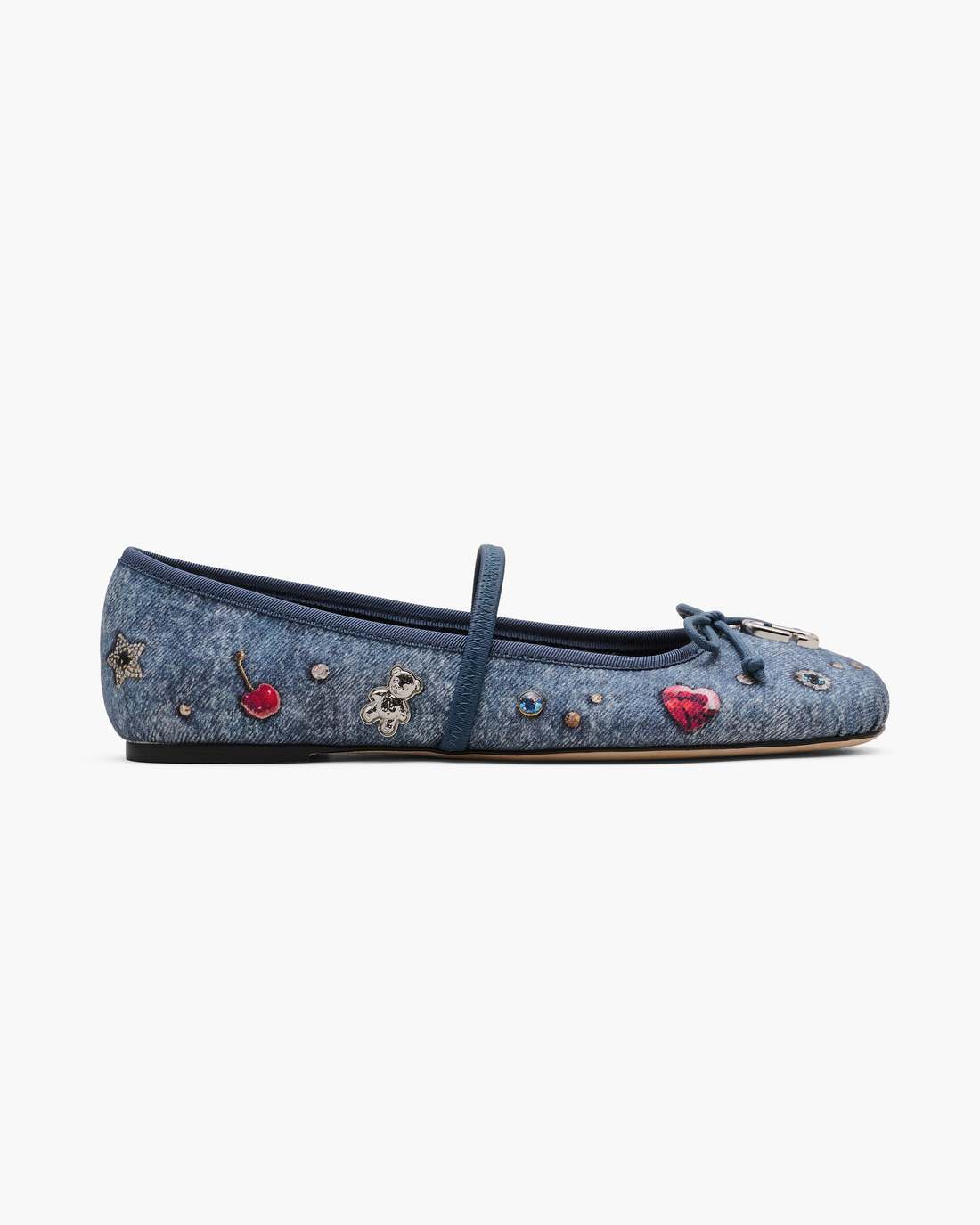 The Trinket Charm Sabrina Ballerina Medium Wash Multi Marc Jacobs