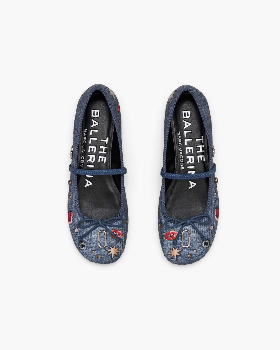The Trinket Charm Sabrina Ballerina Medium Wash Multi Marc Jacobs