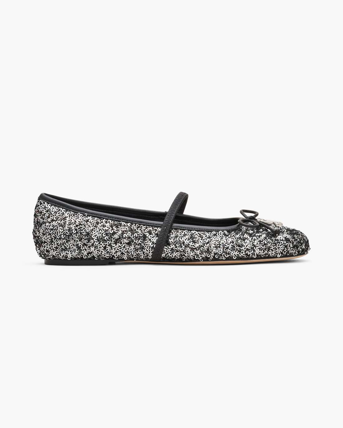 The Sequin Sabrina Ballerina Silver Marc Jacobs