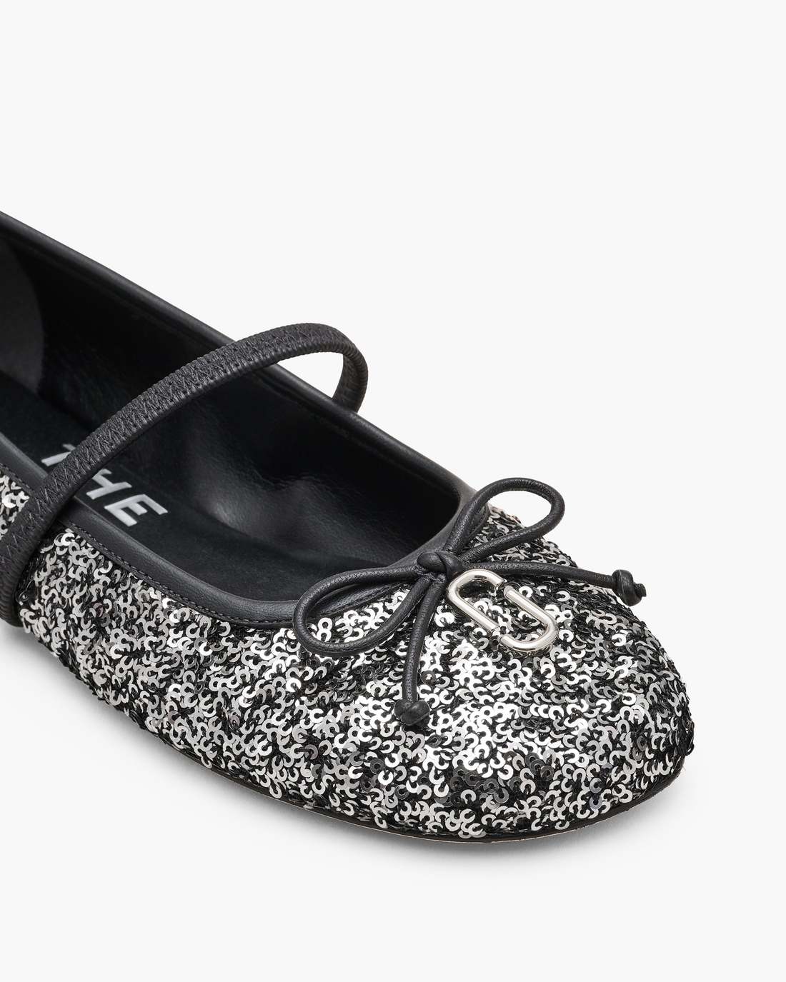 The Sequin Sabrina Ballerina Silver Marc Jacobs