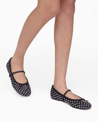 The Studded Sabrina Ballerina Black Multi Marc Jacobs
