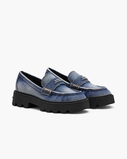 The Faded Denim Frankie Loafer Faded Vintage Indigo Marc Jacobs