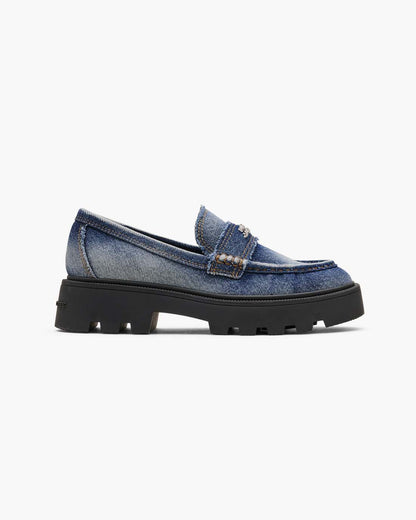 The Faded Denim Frankie Loafer Faded Vintage Indigo Marc Jacobs