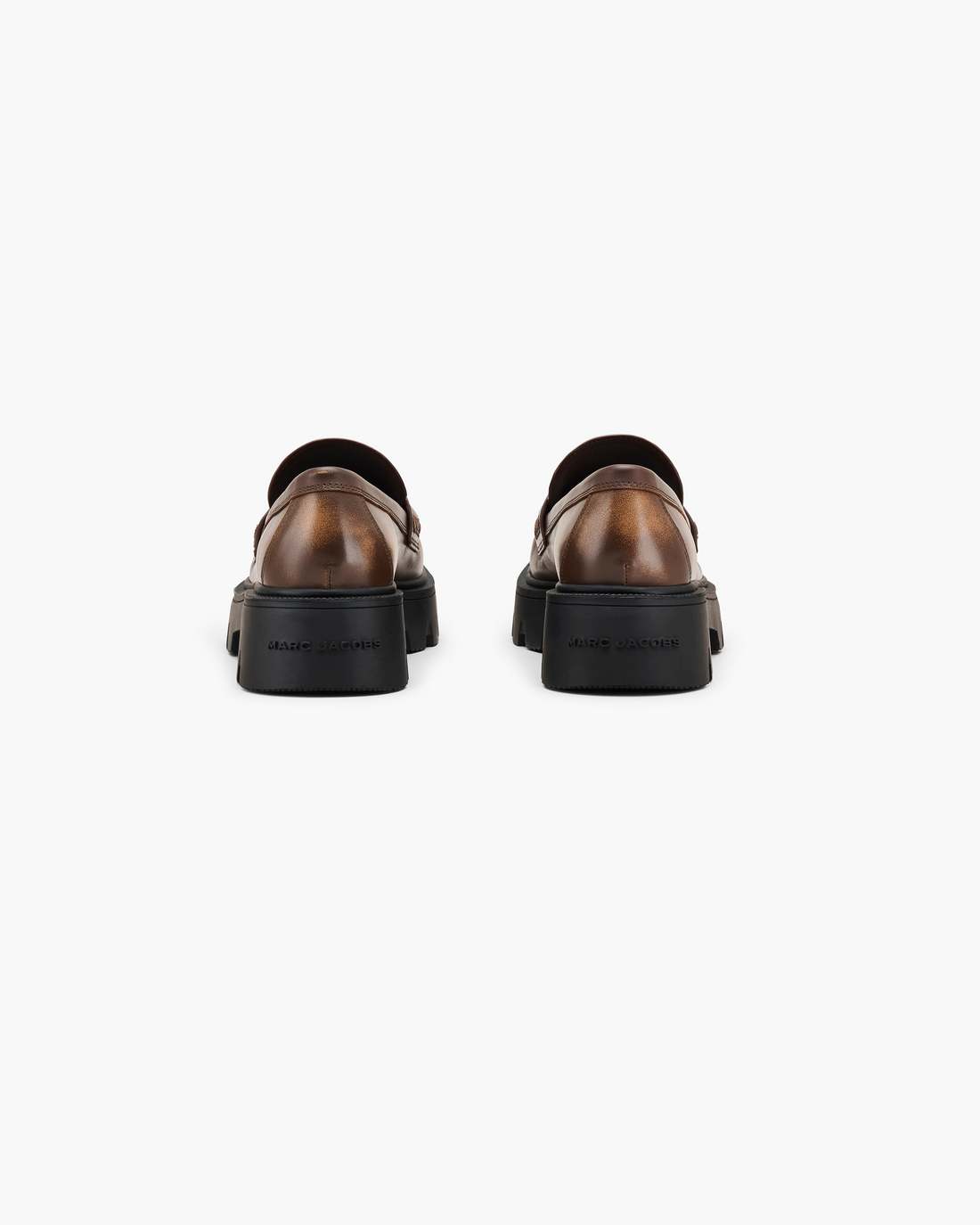 The Distressed Leather Frankie Loafer Ebony Marc Jacobs