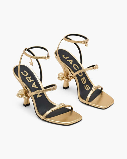 The Metallic Leather Daisy Heel Gold Marc Jacobs