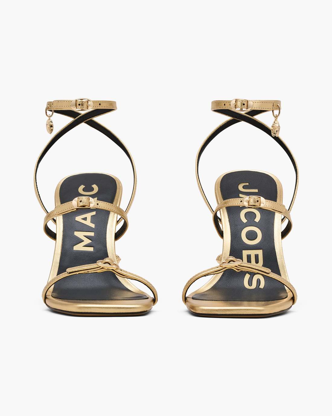 The Metallic Leather Daisy Heel Gold Marc Jacobs