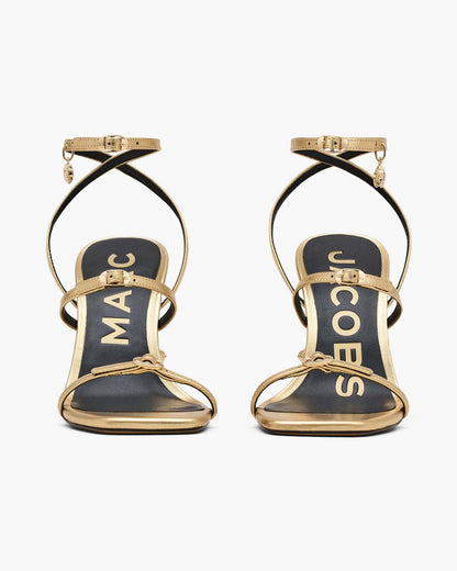 The Metallic Leather Daisy Heel Gold Marc Jacobs