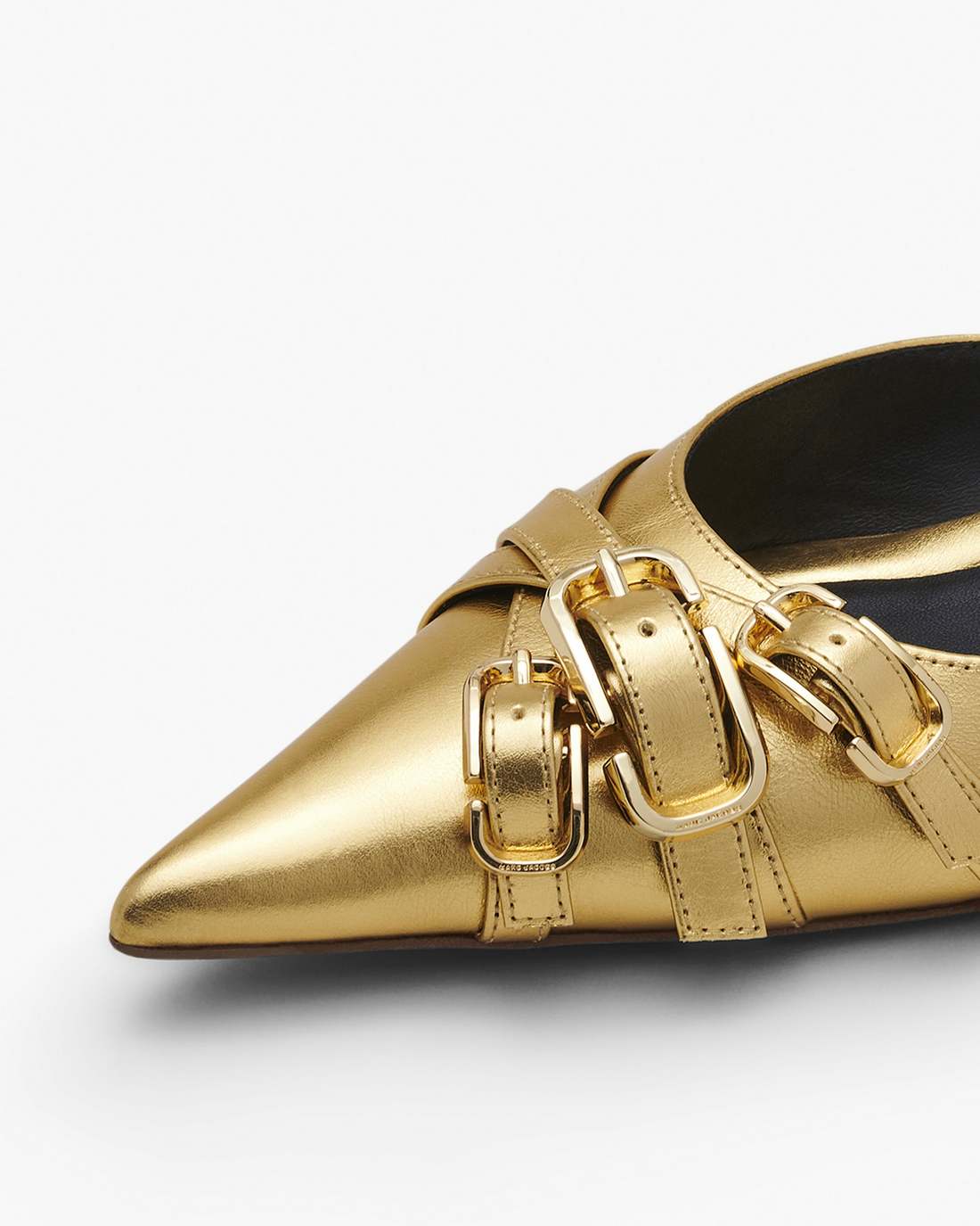 The Emma Kitten Heel Shiny Gold Marc Jacobs