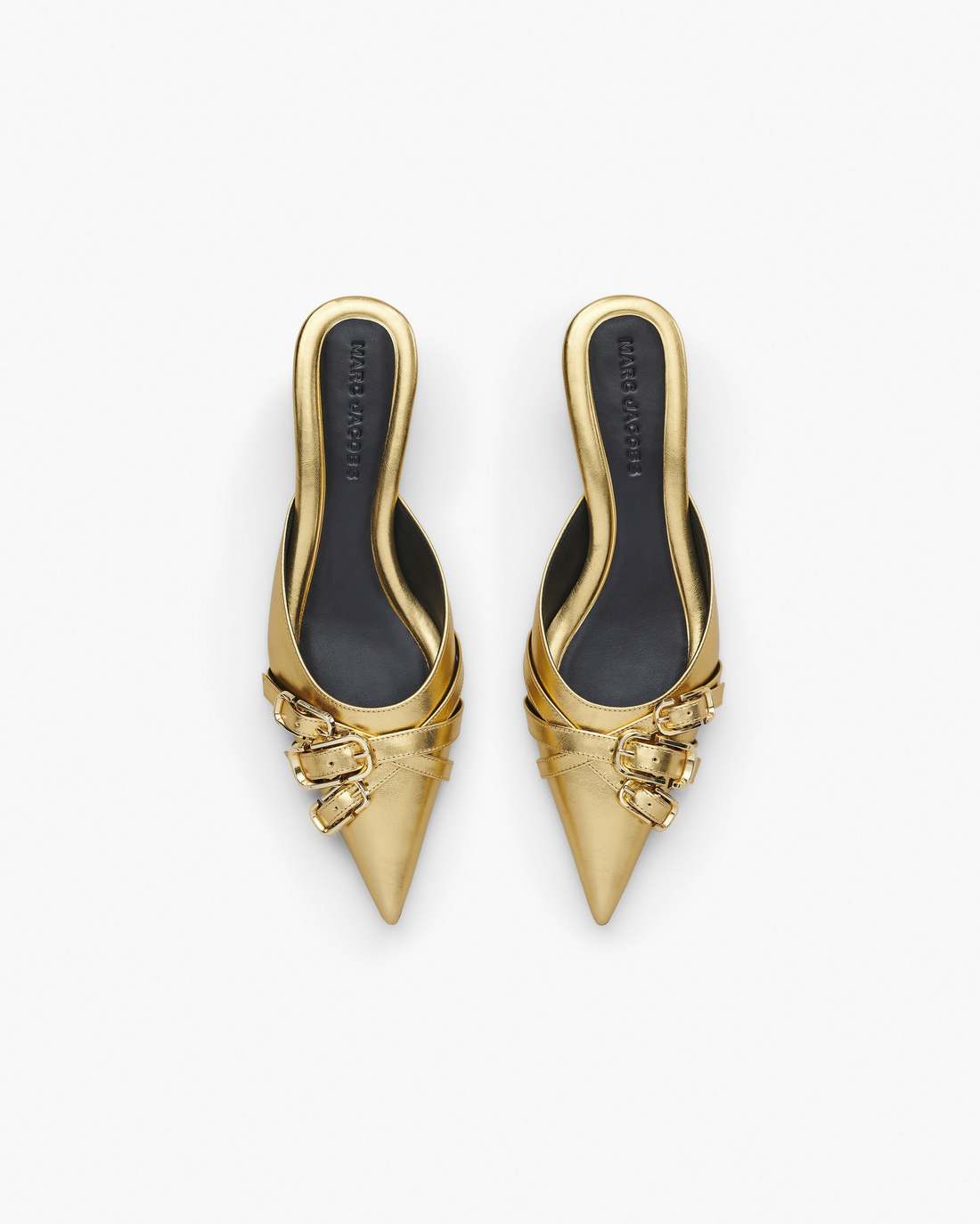 The Emma Kitten Heel Shiny Gold Marc Jacobs