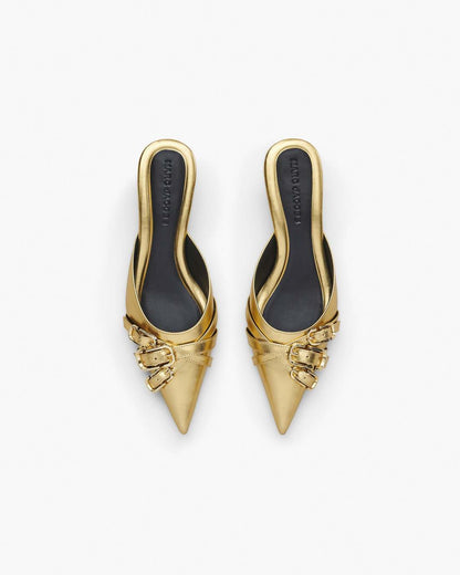 The Emma Kitten Heel Shiny Gold Marc Jacobs