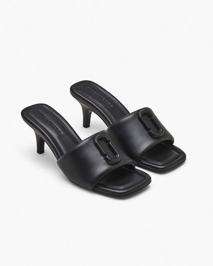 The Leather J Marc Heeled Sandal Black Marc Jacobs