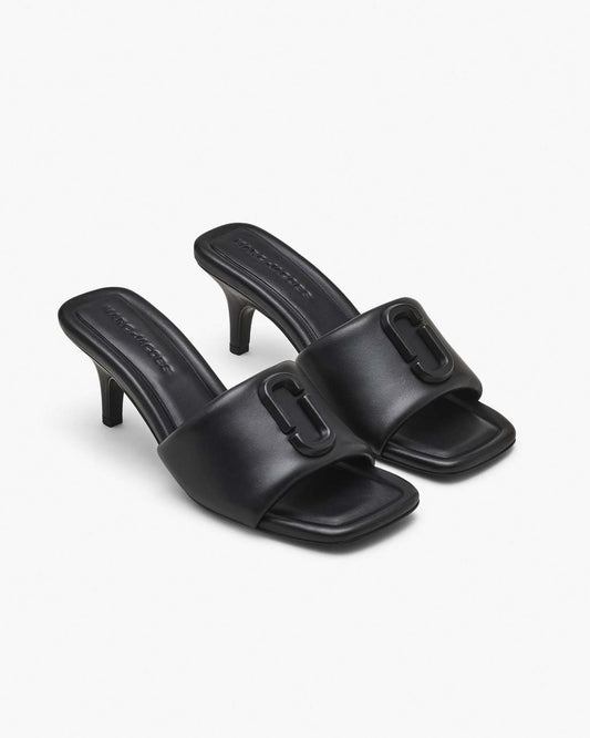 The Leather J Marc Heeled Sandal Black Marc Jacobs
