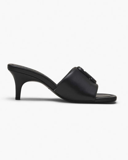 The Leather J Marc Heeled Sandal Black Marc Jacobs