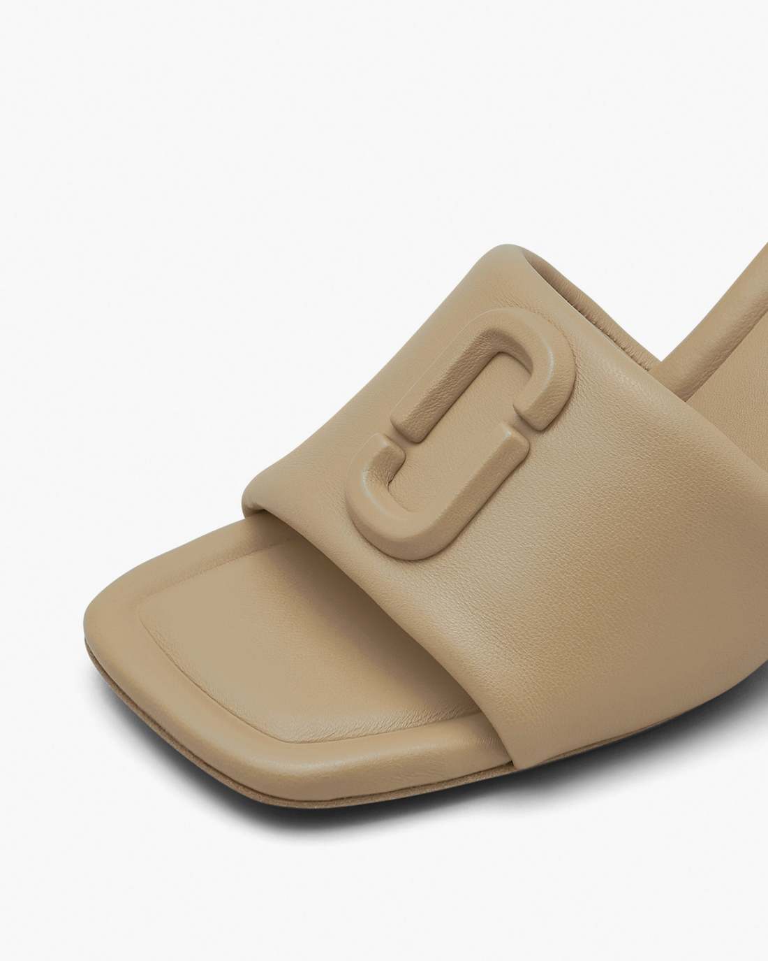 The Leather J Marc Heeled Sandal Camel Marc Jacobs