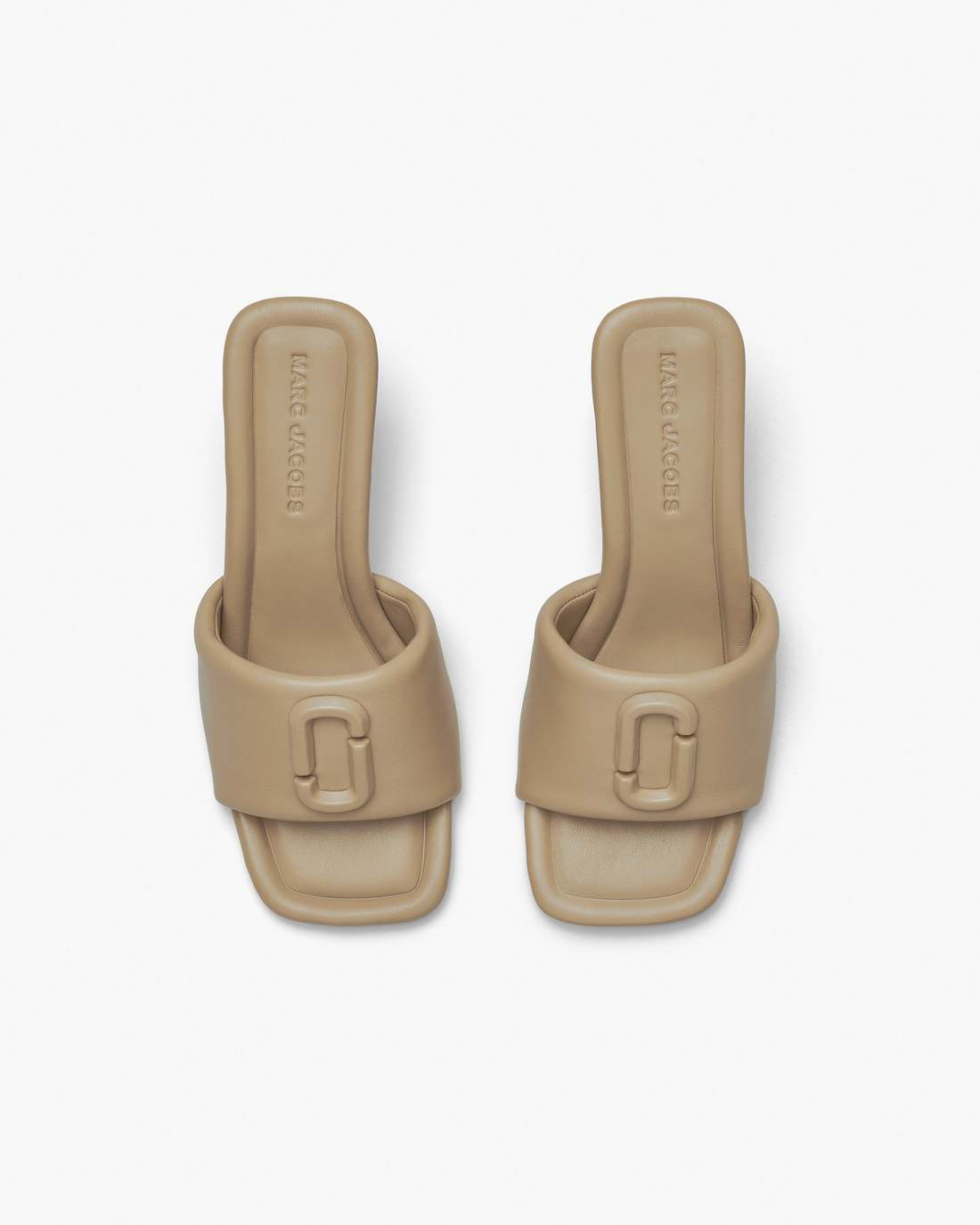 The Leather J Marc Heeled Sandal Camel Marc Jacobs