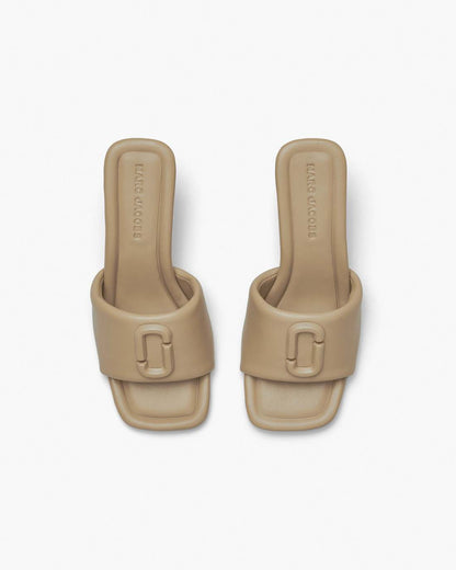 The Leather J Marc Heeled Sandal Camel Marc Jacobs