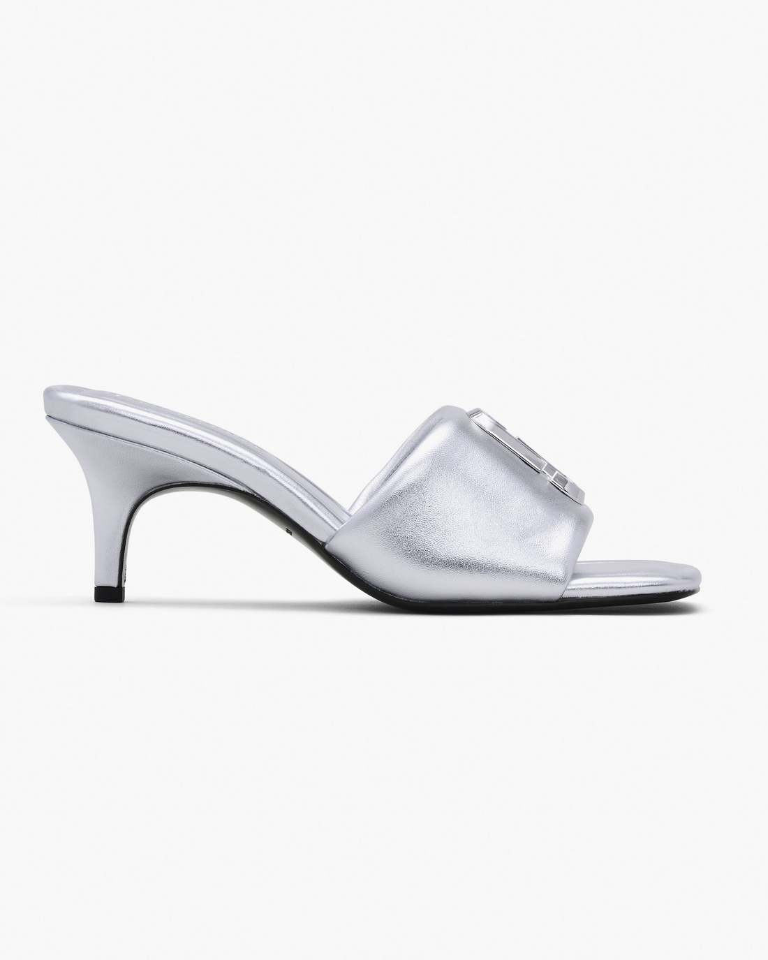 The Metallic J Marc Heeled Sandal Silver Marc Jacobs