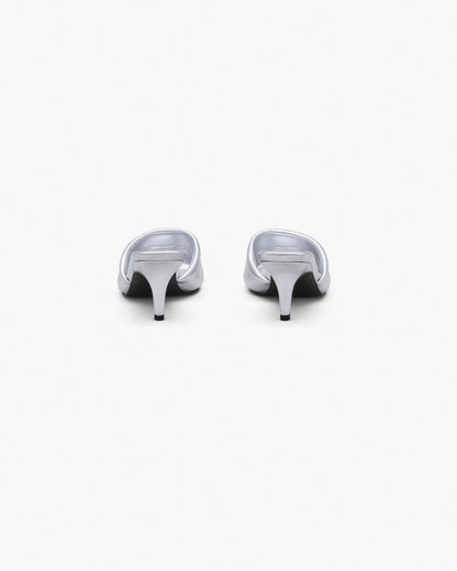 The Metallic J Marc Heeled Sandal Silver Marc Jacobs