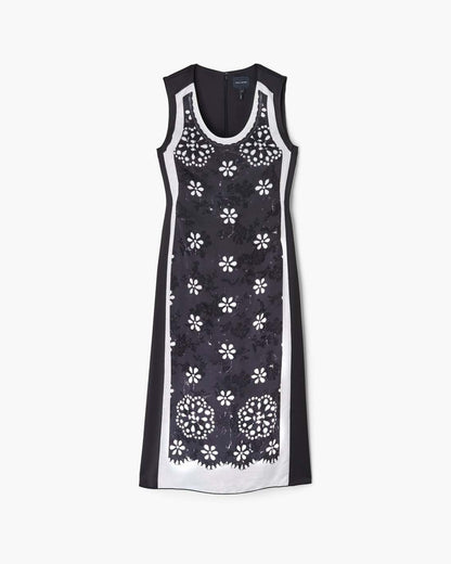 Trompe L'Oeil Eyelet Dress Black/White Marc Jacobs