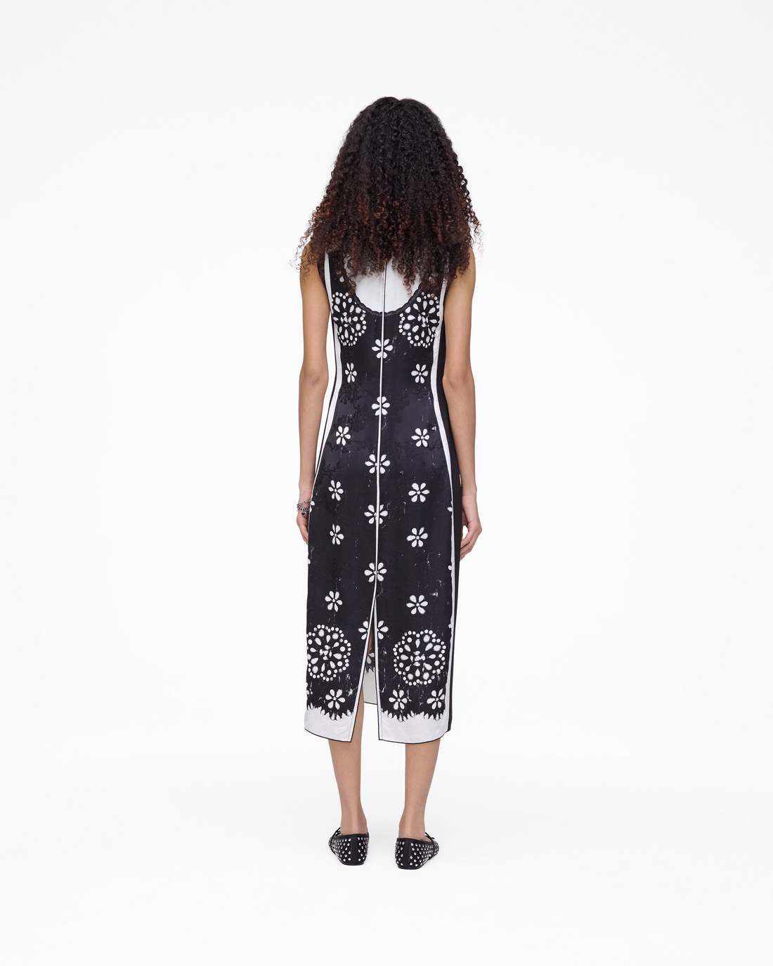Trompe L'Oeil Eyelet Dress Black/White Marc Jacobs