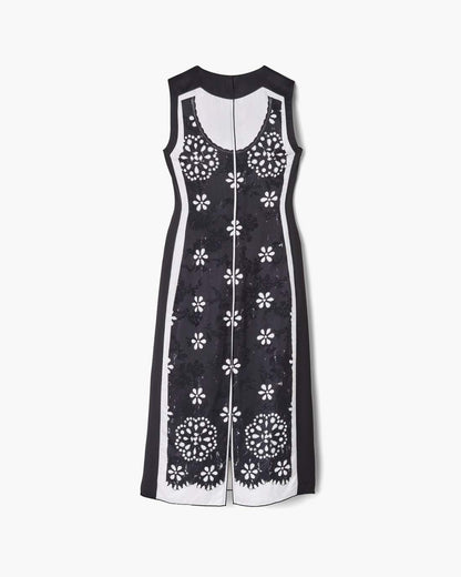 Trompe L'Oeil Eyelet Dress Black/White Marc Jacobs