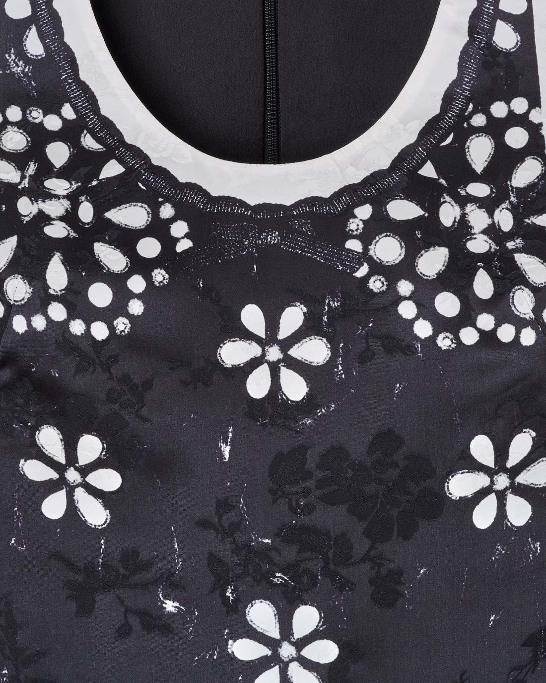 Trompe L'Oeil Eyelet Dress Black/White Marc Jacobs