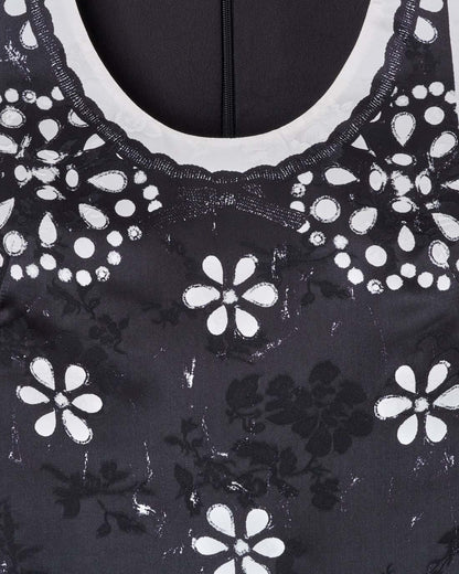 Trompe L'Oeil Eyelet Dress Black/White Marc Jacobs