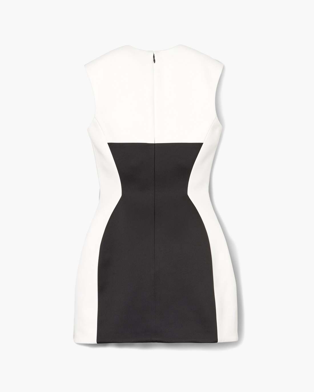 Seamed Up Satin Dress Black/White Marc Jacobs