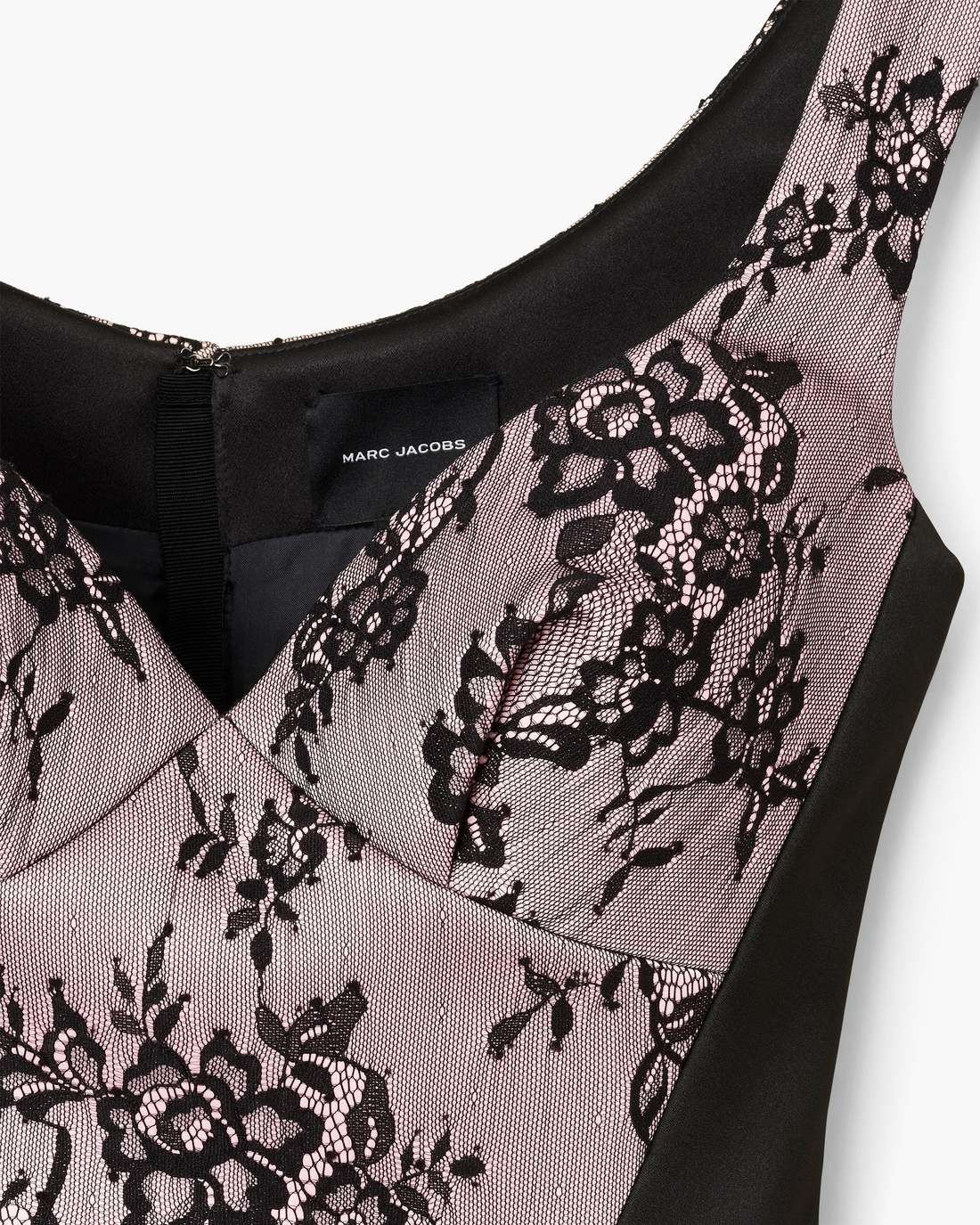Sculpted Lace Shadow Dress Black Multi Marc Jacobs