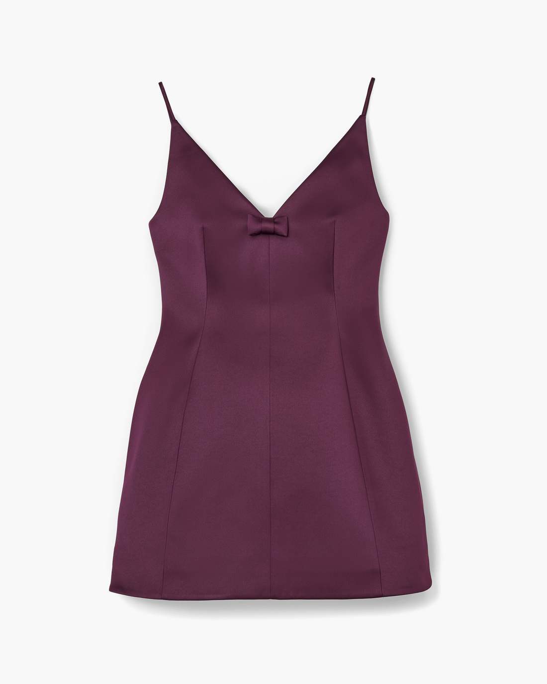 Satin Bow Dress Dark Plum Marc Jacobs