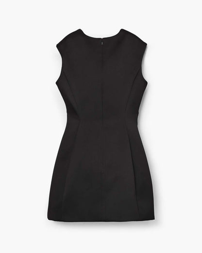Seamed Up Satin Dress Black Marc Jacobs