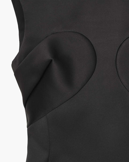 Seamed Up Satin Dress Black Marc Jacobs