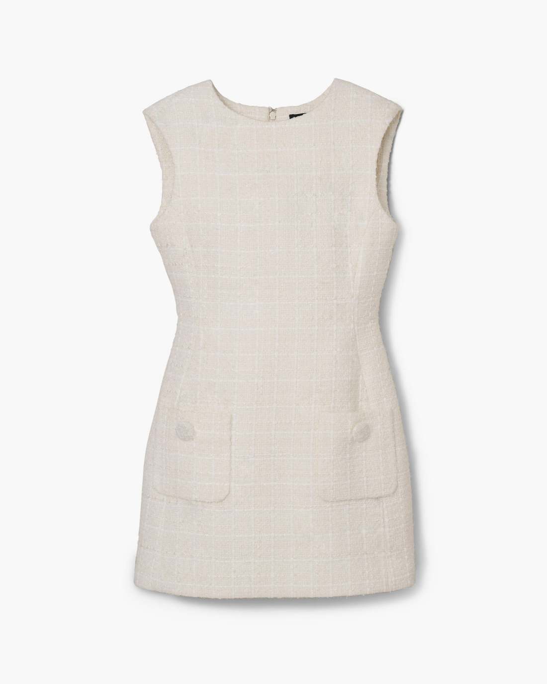 Sculptural Tweed Dress Ivory Marc Jacobs
