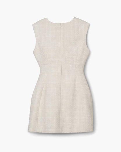 Sculptural Tweed Dress Ivory Marc Jacobs