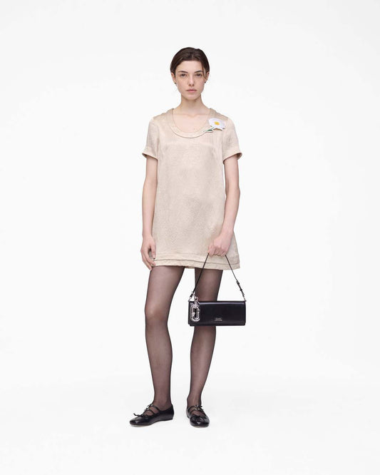 Crushed Satin Dress Champagne Marc Jacobs