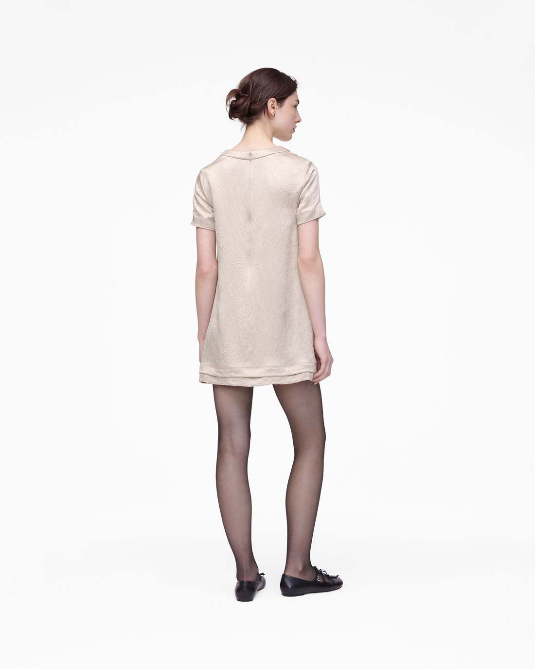 Crushed Satin Dress Champagne Marc Jacobs