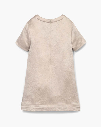 Crushed Satin Dress Champagne Marc Jacobs